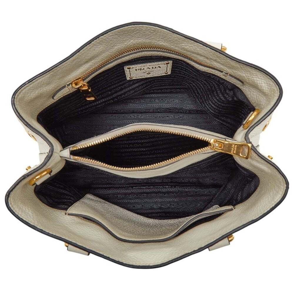 PRADA White Leather Shoulder Bag - Picture 11 of 13